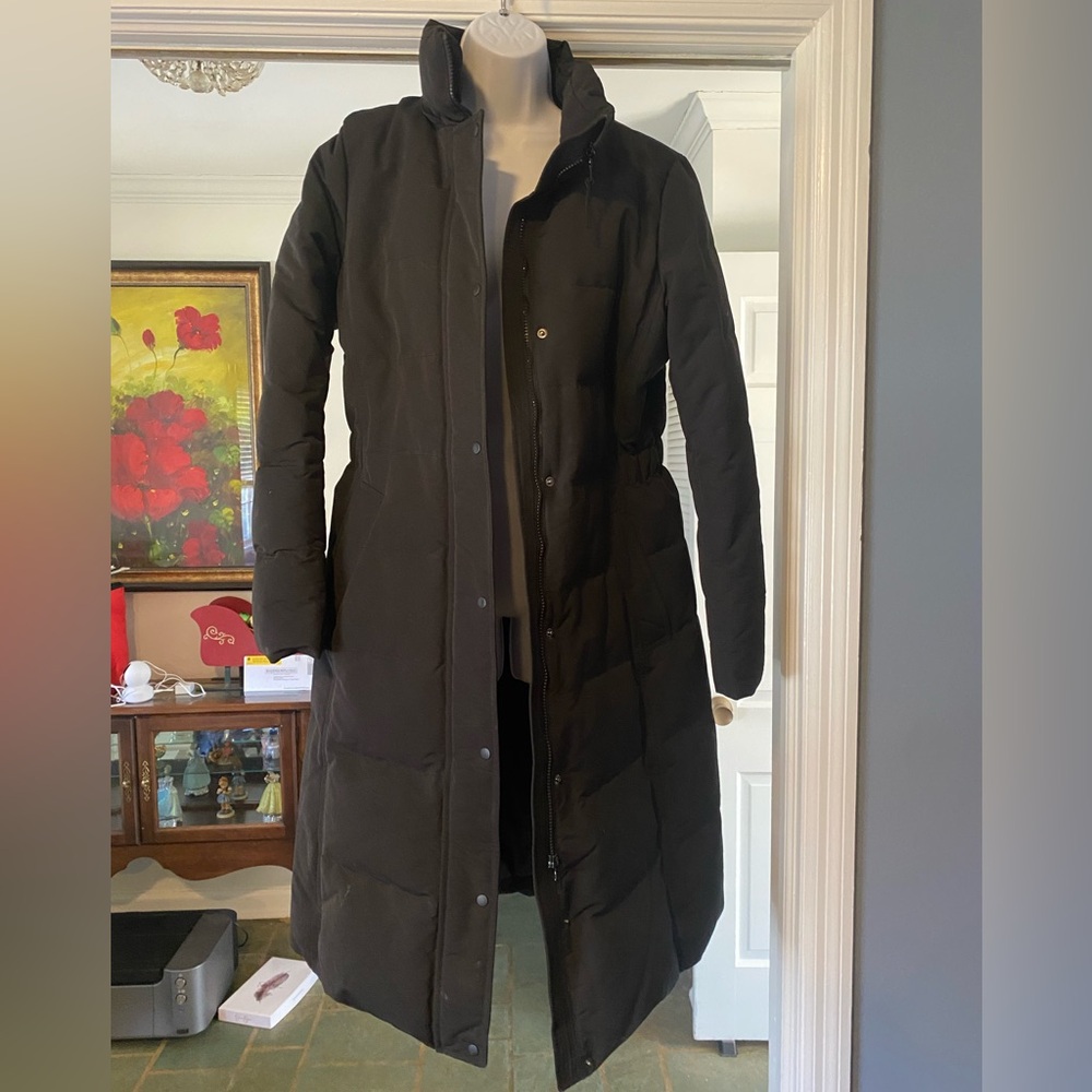 Women's Black Quilted Coat